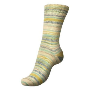 Regia 4-Ply Color - 3795 - Turquoise and Lime (Funky Stripes)