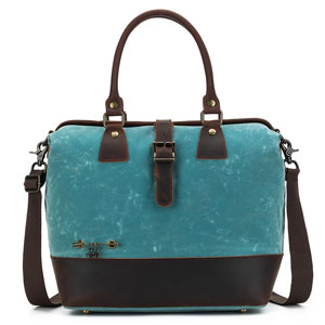 della Q Maker's Canvas Satchel - Teal