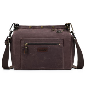 della Q Maker's Canvas Rucksack - Cocoa