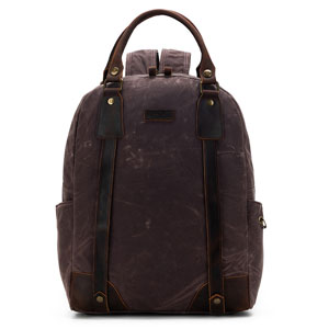 della Q Maker's Canvas Backpack - Cocoa