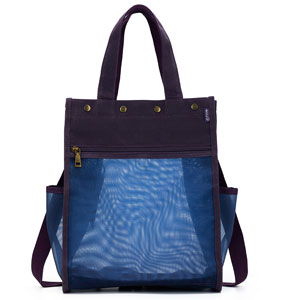 della Q Maker's Tall Mesh Tote - Purple