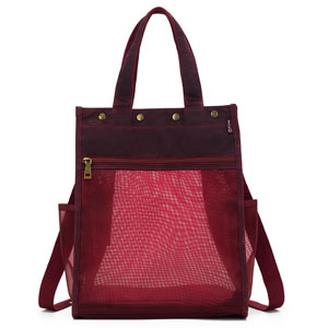 della Q Maker's Tall Mesh Tote - Red