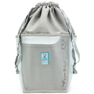 della Q Chicken Boots Double Double Project Bag - *Linen - Pebble