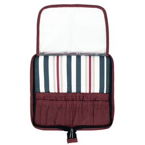 della Q Chicken Boots DPN/Crochet Hook Case - *Linen - Wine