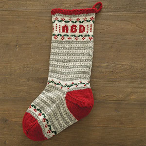 Appalachian Baby Design Cabin Christmas Stocking Kits - Stripes & Garland Christmas Stocking Kit