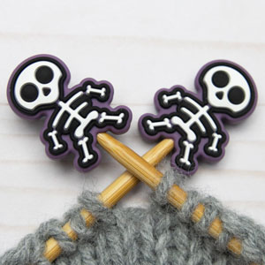 Fox & Pine Stitches Stitch Stoppers/  Point Protector - Skeleton