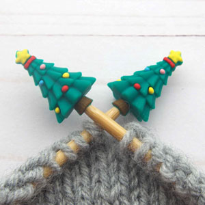 Fox & Pine Stitches Stitch Stoppers/  Point Protector - Christmas Tree