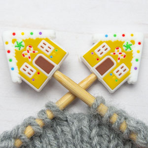Fox & Pine Stitches Stitch Stoppers/  Point Protector - Gingerbread House