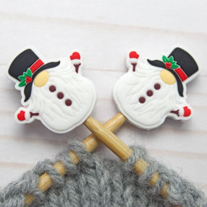 Fox & Pine Stitches Stitch Stoppers/  Point Protector - Snowman Gnome