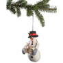 Silk Road Bazaar Handmade Felt Ornaments  - Snowman