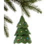 Silk Road Bazaar Handmade Felt Ornaments  - Green Tree