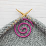 Fox & Pine Stitches Spiral Cable Needle  - Pink Spiral