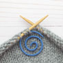 Fox & Pine Stitches Spiral Cable Needle  - Blue Spiral
