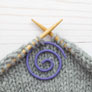 Fox & Pine Stitches Spiral Cable Needle  - Purple Spiral