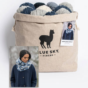 Blue Sky Fibers Blue Sky Fibers Kits - Aurora Infinity Cowl Kit