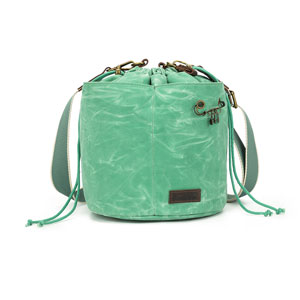 della Q della Q Maker's Canvas Bucket Bag - Jade