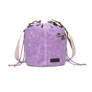 della Q Maker's Canvas Bucket Bag  - Violet