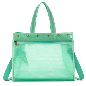della Q Maker's Mesh Tote - Jade