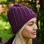 Cascade Elysian 6 True & Faux Cables Hat  Kit