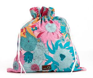 della Q Small Eden Project Bag - 115-1 - z063 Pink Sea Flowers (Discontinued)