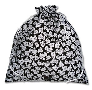 della Q Small Eden Project Bag - 115-1 - z076 Black/White Flower (Discontinued)