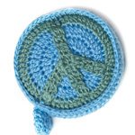 Lantern Moon Tape Measures - Peace Sign Measuring Tape