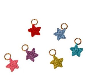 Lantern Moon Stitch Markers - Multi-Color Star