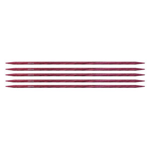 KnitPro Dreamz Double Point Needles - US 6 - 8" (4.0mm) Fuchsia Fan