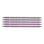 KnitPro Dreamz Double Point Needles - US 10.5 - 8" (6.5mm) Purple Passion