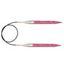 Dreamz Fixed Circular Needles - Dreamz Fixed Circular Needles - US 6 - 24" Fuchsia Fan