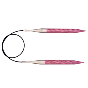 KnitPro Dreamz Fixed Circular Needles - US 13 - 24" Fuchsia Fan