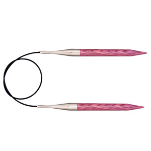 KnitPro Dreamz Fixed Circular Needles - US 6 - 47" Fuchsia Fan