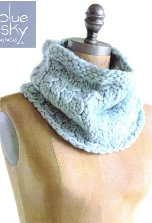 Blue Sky Fibers Traveler's Series Patterns - Frosty Cowl Pattern