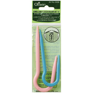 Clover Cable Stitch Holders - U-Shaped Jumbo Cable Needle