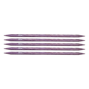 KnitPro Dreamz Double Point Needles - US 10.5 - 5" (6.5mm) Purple Passion