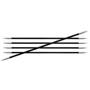 KnitPro Karbonz Double Point Needles - US 10 (6.0mm) - 6"