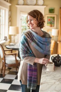 Churchmouse Classics Patterns - Color Play Mohair Scarf And Wrap Pattern