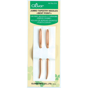 Clover Tapestry Needle Set - Jumbo Tapestry Needles - Bent Point (219)