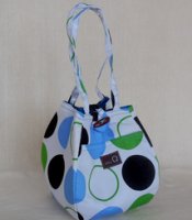 della Q Rosemary - 220-1 - 099 Blue Green Polka Dot