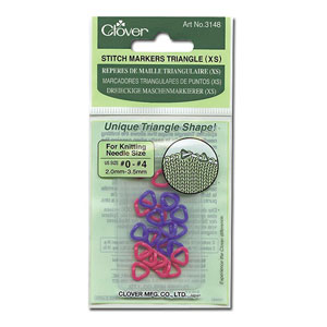 Clover Stitch Markers - Stitch Markers Triangle - XS