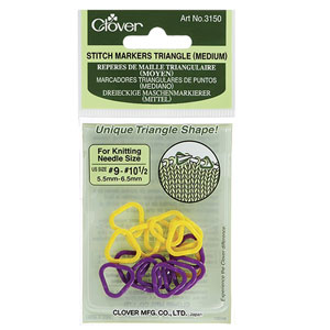 Clover Stitch Markers - Stitch Marker Triangle - Medium