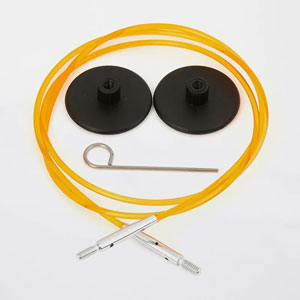 KnitPro Knitter's Pride Cords - 22'' - Orange (to make a 32'' IC needle)