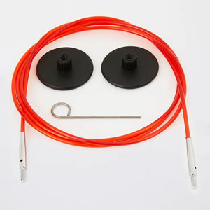 KnitPro Knitter's Pride Cords - 30'' - Red (to make a 40'' IC needle)