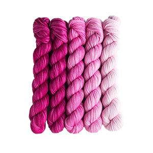 SweetGeorgia Tough Love Sock Party of Five Mini-Skein Set - Hanami