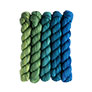SweetGeorgia Tough Love Sock Party of Five Mini-Skein Set - Sea to Sky