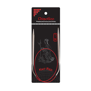 ChiaoGoo Knit RED Circular Needles - US 3 (3.25mm) - 24"