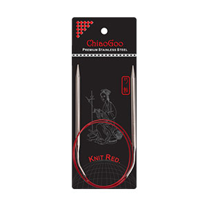 ChiaoGoo Knit RED Circular Needles - US 11 (8.00mm) - 32"
