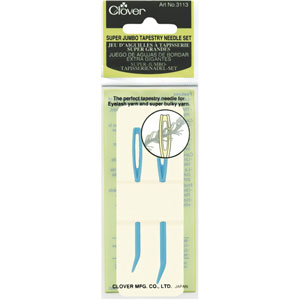 Clover Tapestry Needle Set - Super Jumbo Tapestry Needles - Bent Tip (3113)