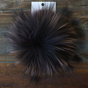 Big Bad Wool Pompoms - Raccoon - Coco (6")
