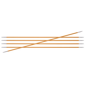 KnitPro Zing Double Pointed Needles - US 1 (2.25mm) - 6" Amber